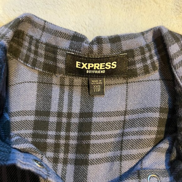 EXPRESS Boyfriend Flannel - Picture 3 of 5